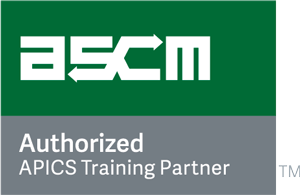 Graphic that says ASCM Authorized APICS Training partner